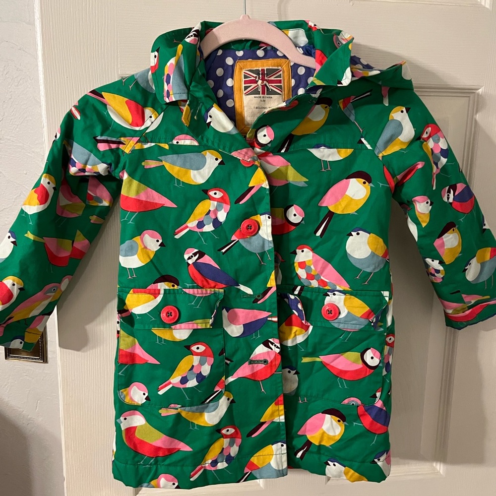 Adorable Girls Mini Boden rain jacket